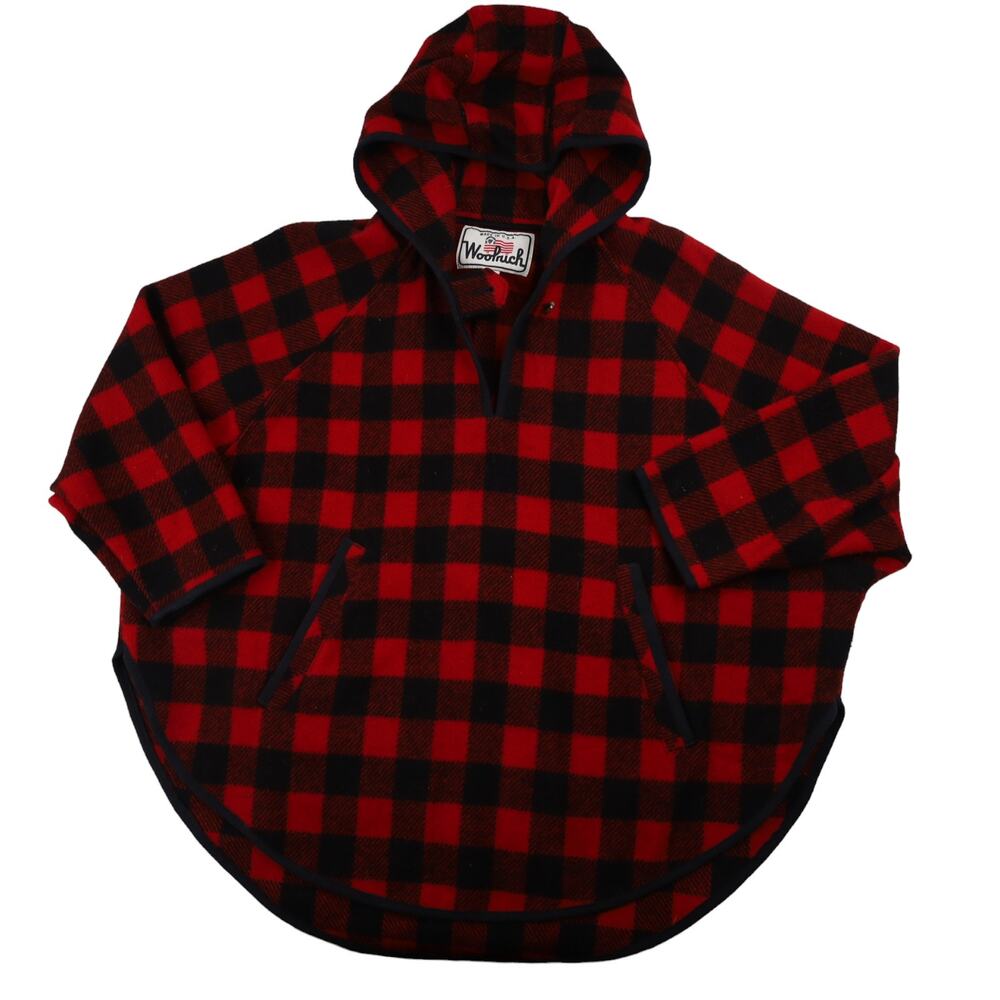 Vintage Woolrich %100 Wool Hooded Poncho
